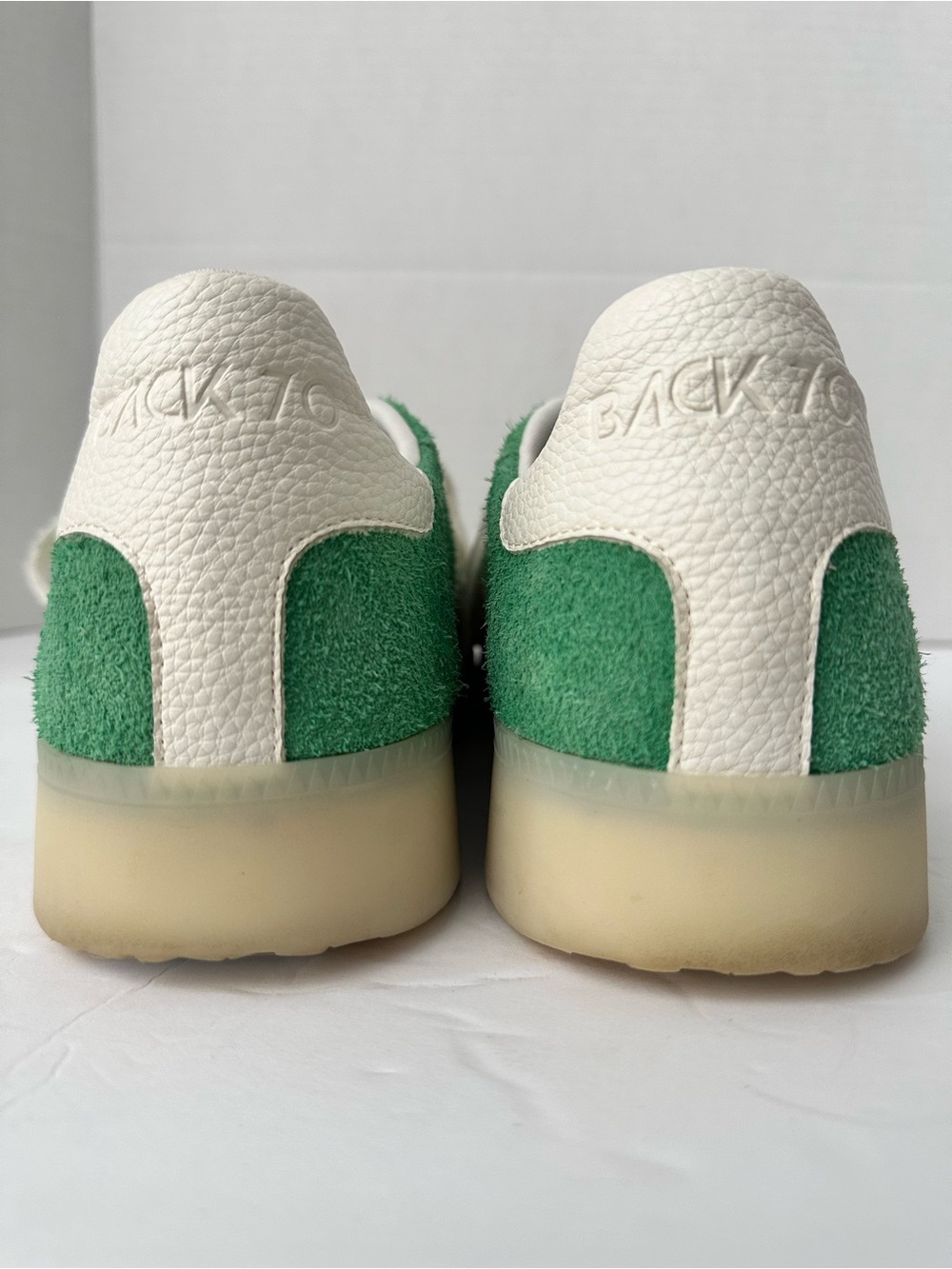41 BACK 70 The Boston 2505 Streetwear Women’s Green Suede Retro style Sneakers - Picture 9 of 13